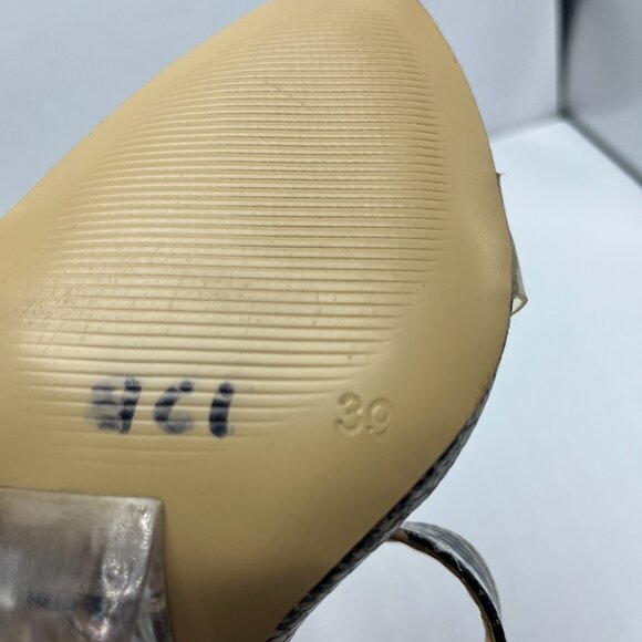 Onlymaker Women's High Heel Mules Slide Snake Point toe - Picture 4 of 5